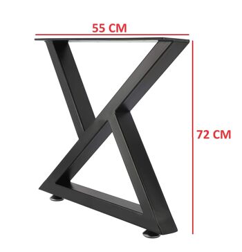 Cadre de table métal noir 55x72 cm 91287 7