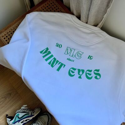 Sweatshirt mit minzgrünen Augen