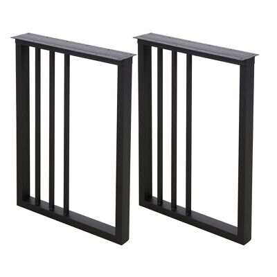 Table frame metal black 55x72 cm 91294