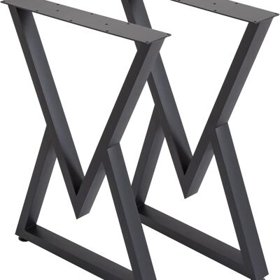 Struttura tavolo in metallo nero 55x72 cm 91300