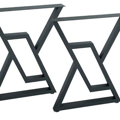 Table frame metal black 55x72 cm 91317