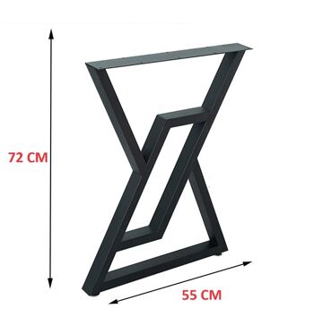 Cadre de table métal noir 55x72 cm 91317 6