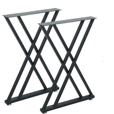 Table frame metal black 55x72 cm 91324
