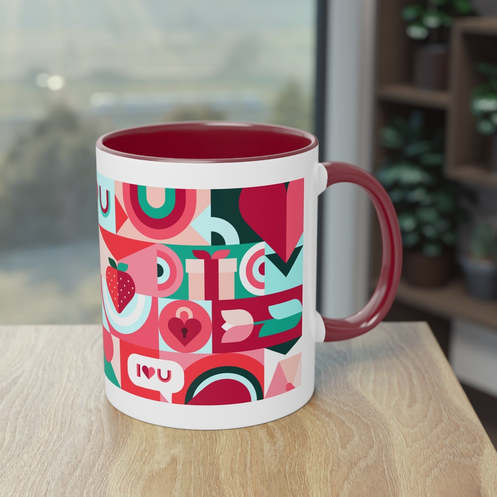 Berry Love Tea & Coffee Mug, 11oz, 330 ml