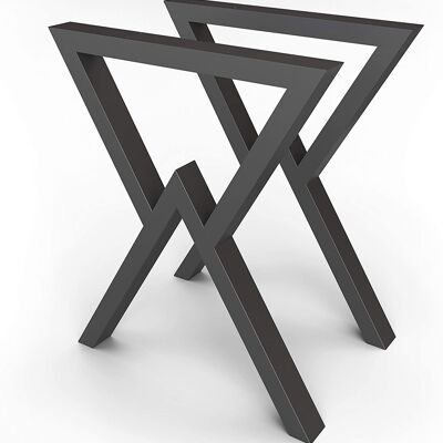 Struttura tavolo in metallo nero 55x72 cm 91348