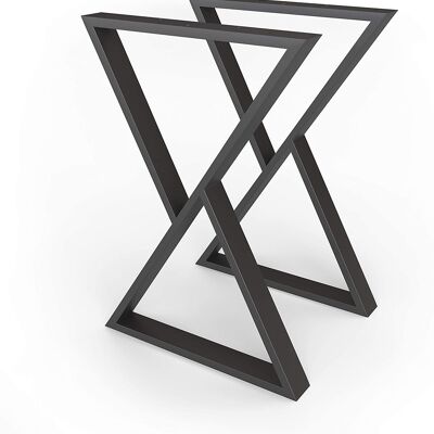 Struttura tavolo in metallo nero 55x72 cm 91355