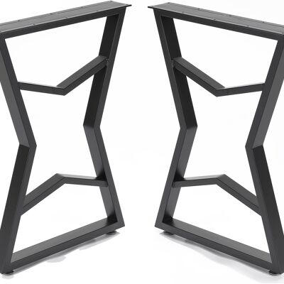 Table frame metal black 55x72 cm 91362