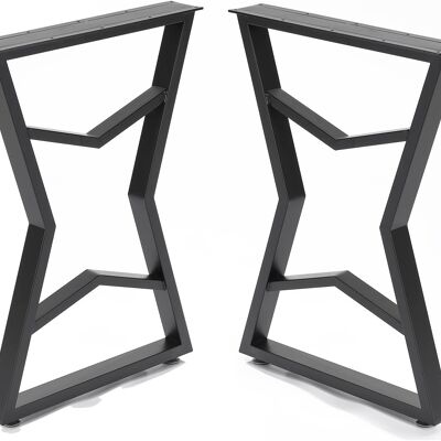 Struttura tavolo in metallo nero 55x72 cm 91362