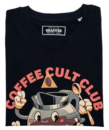 T-shirt Coffee Cult Club - Tee-shirt Café Humour Secte 2