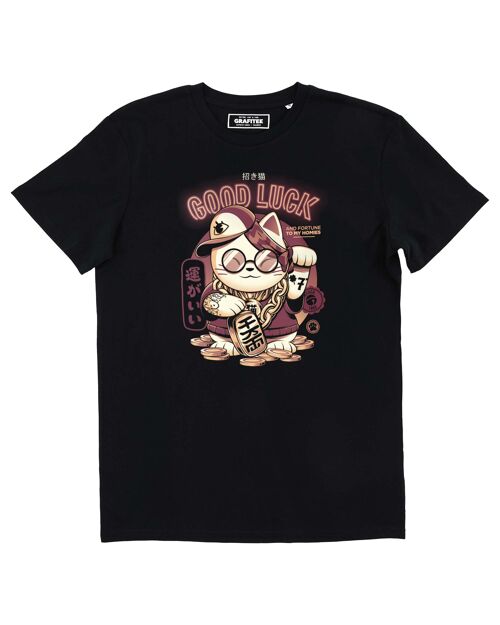 T-shirt Cool Lucky Cat - Tee-shirt Chat Japon