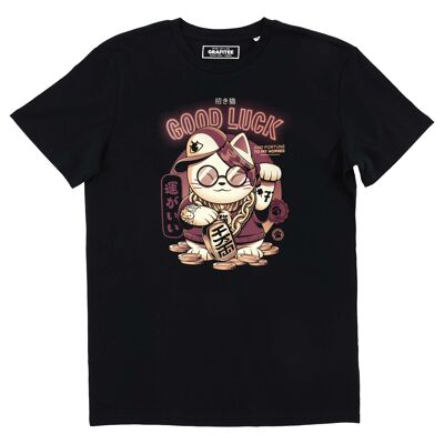 T-shirt Cool Lucky Cat - Tee-shirt Chat Japon