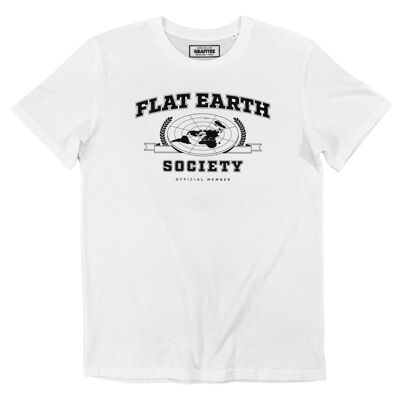 T-Shirt der Flat Earth Society – Humor-Verschwörungs-T-Shirt