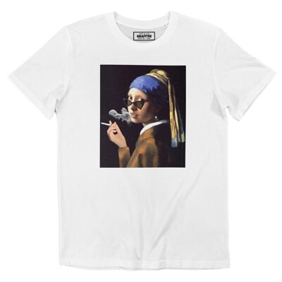 Das Mädchen mit der Zigarette T-Shirt – Malerei T-Shirt