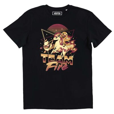 T-shirt Team Fire - Tee-shirt Pokemon Feu Graphique