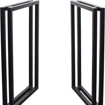 Table frame metal black 55x72 cm 91379