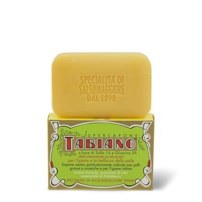 Super Sapone Tabiano Historical Sulfur Soap with Organic Sulfur 125g