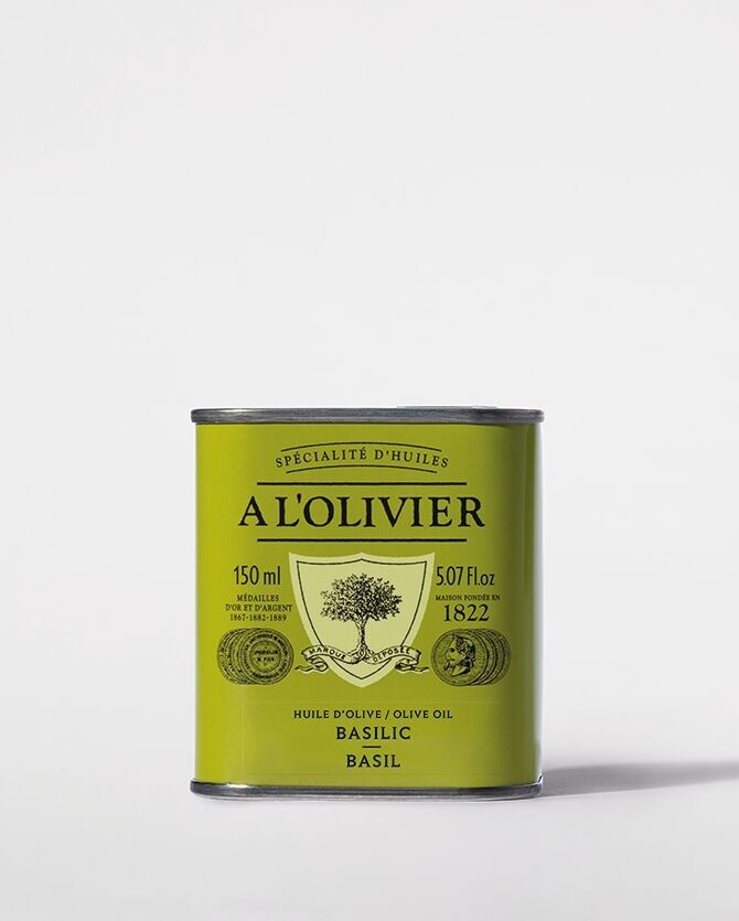 Aromatic olive oil with Basil - 150mL BEST-SELLER