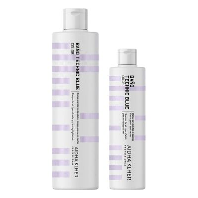 Shampoo blu tecnico | Shampoo per tonalizzare capelli biondi e grigi