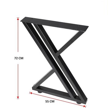 Cadre de table métal noir 55x72 cm 91409 4