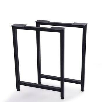 Structure de table métal noir 55x72 cm 91430 1