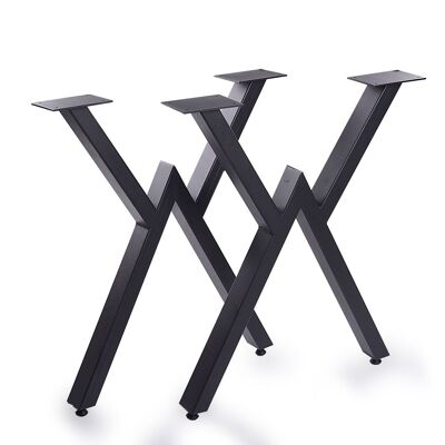 Struttura tavolo in metallo nero 55x72 cm 91447