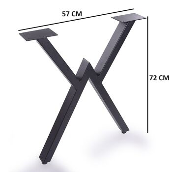 Cadre de table métal noir 55x72 cm 91447 5