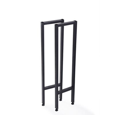 Table frame metal black 21x87 cm 91454
