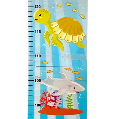 Height chart puzzle seahorse