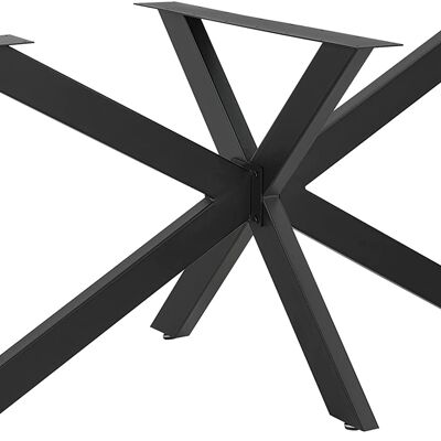 Table frame metal black 150x78x71 cm 91461