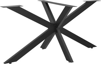Structure de table métal noir 150x78x71 cm 91461 1