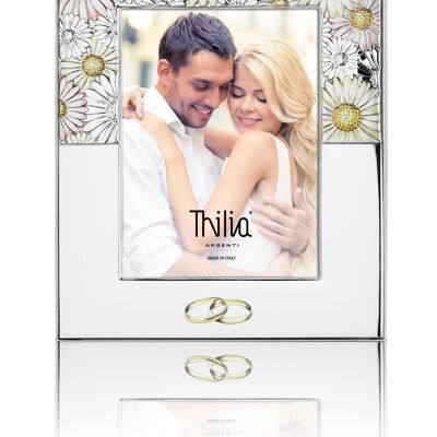 Photo Frame 18x24 cm Silver "Daisy Colors" Wedding Line