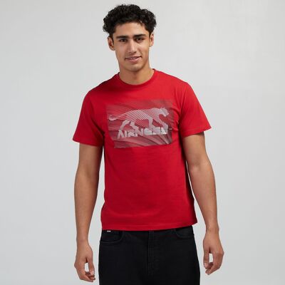 TEE SHIRT HOMME AIRNESS HIT ROUGE