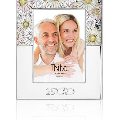 Photo Frame 18x24 cm Silver "Daisy Colors" Line 25th Anniversary