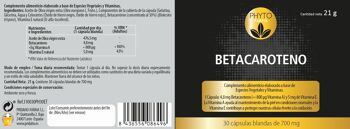 PHYTOFARMA Bétacarotène 30 gélules molles de 700mg 2