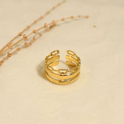 Anillo de oro multilínea