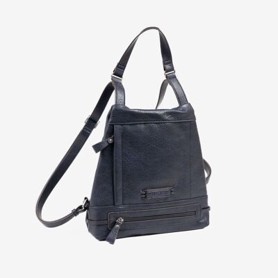 Backpack for women, blue color, sport backpacks series. 30x30x11cm