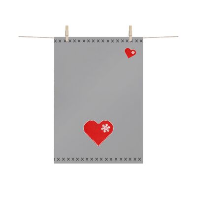 Kitchen Towel Felt Heart