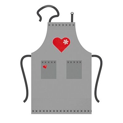 Apron Felt Heart