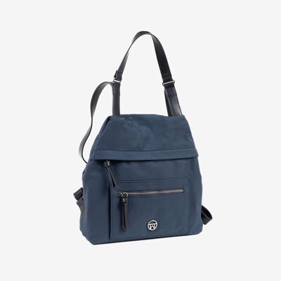 Rucksack für Damen, blau, Paros-Serie. 30x30x11cm
