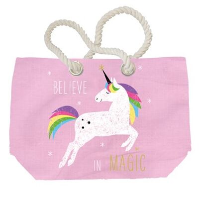Beach Bag Pink Unicorn