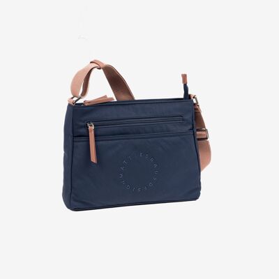 Shoulder bag for women, blue, Deia Series.   30x22x9.5 cms