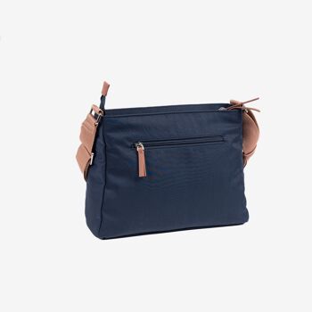 Sac à bandoulière pour femme, bleu, série Deia. 30x22x9.5 cm 3