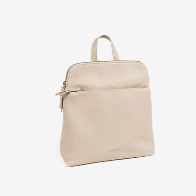 Women's backpack, beige color, Azores series.   28.5x30x10cm