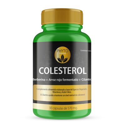 PHYTOFARMA Cholesterol Berberine+Fermented red rice+ Coriander 30 capsules of 570 mg