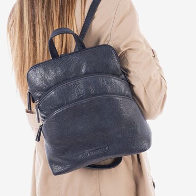 Damenrucksack, blaue Farbe, Backpacks Series - 28x31x9 cm