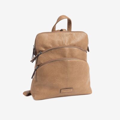 Damenrucksack, Kamelfarbe, Backpacks Series - 28x31x9 cm