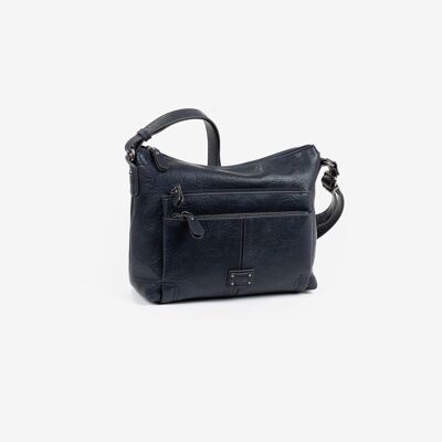 Shoulder bag, blue color, New Class Series. 29x22x12cm