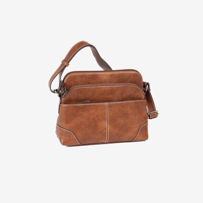 Classic leather-colored bag - 25x21x10 cm