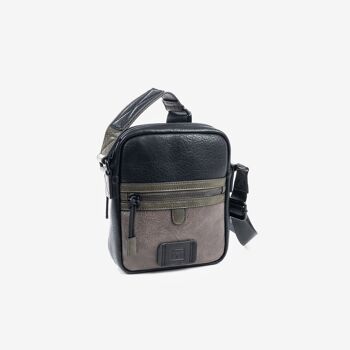 Sac reporter pour homme, coloris noir, Collection Combined - 17x22x6 cm 1