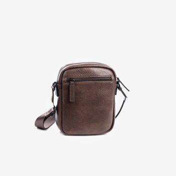 Petit sac pour homme, couleur marron, Collection Combined - 16x20x4 cm 3